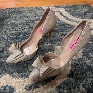 Betsy Johnson 
Prince Gold D'Orsay Pumps